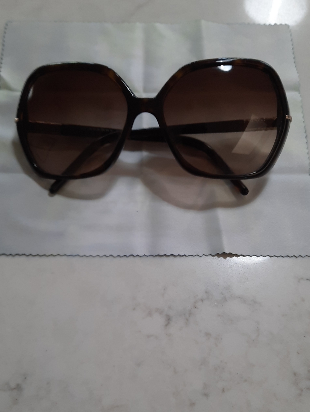 Burberry Oversized Brown Gradient Women's Sunglasses